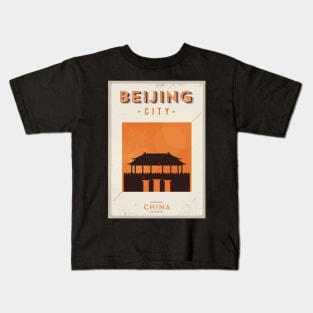 Beijing Poster Design Kids T-Shirt